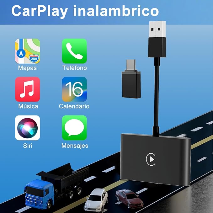 LXJADAP Wireless CarPlay Adapter 2025 Upgrade Wired CarPlay to Wireless - Image 8