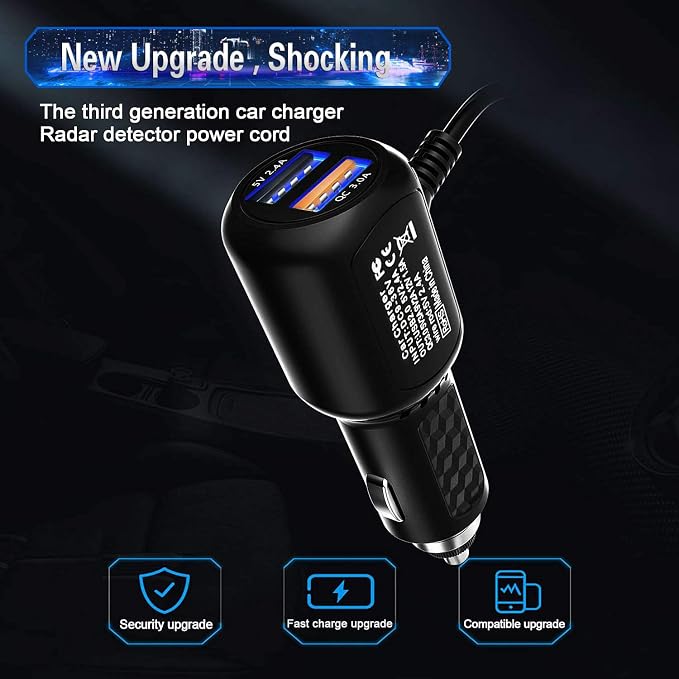 Radar Detector Power Cord, for Uniden Escort Valentine Beltronics Passport Cobr - Image 5