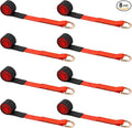 8Pack 2'' X 8ft Tow Truck Straps Lasso Wheel Lift Straps Lasso Tow Strap by Wowangce