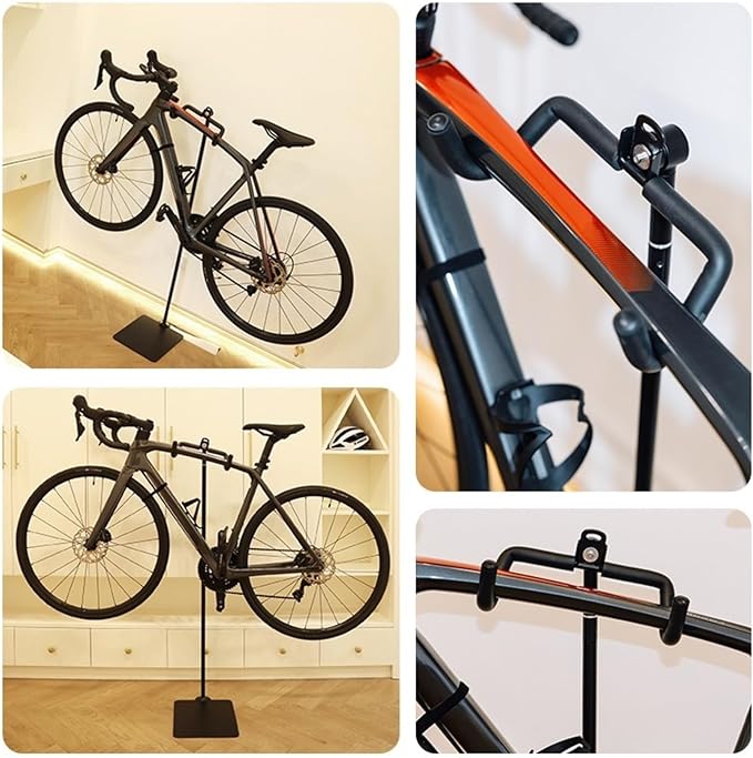 Rcool Carbon Steel Bike Stand, Adjustable 24-51in, Home Garage Parking Rack - Image 3