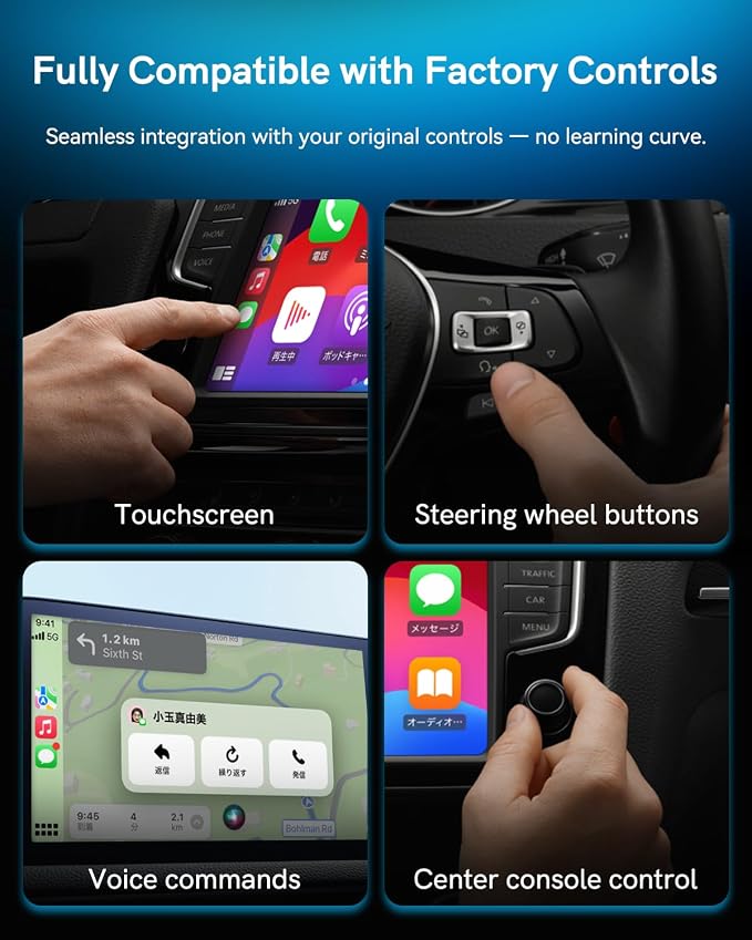 Wireless CarPlay Adapter for Apple iPhone & Android 2025 Upgrade Mini 2-in-1 - Image 6