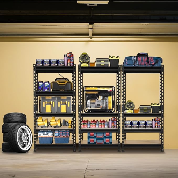 BIG RED Storage Shelving Unit, 5-Tier Adjustable, Heavy Duty Metal Garage - Image 2