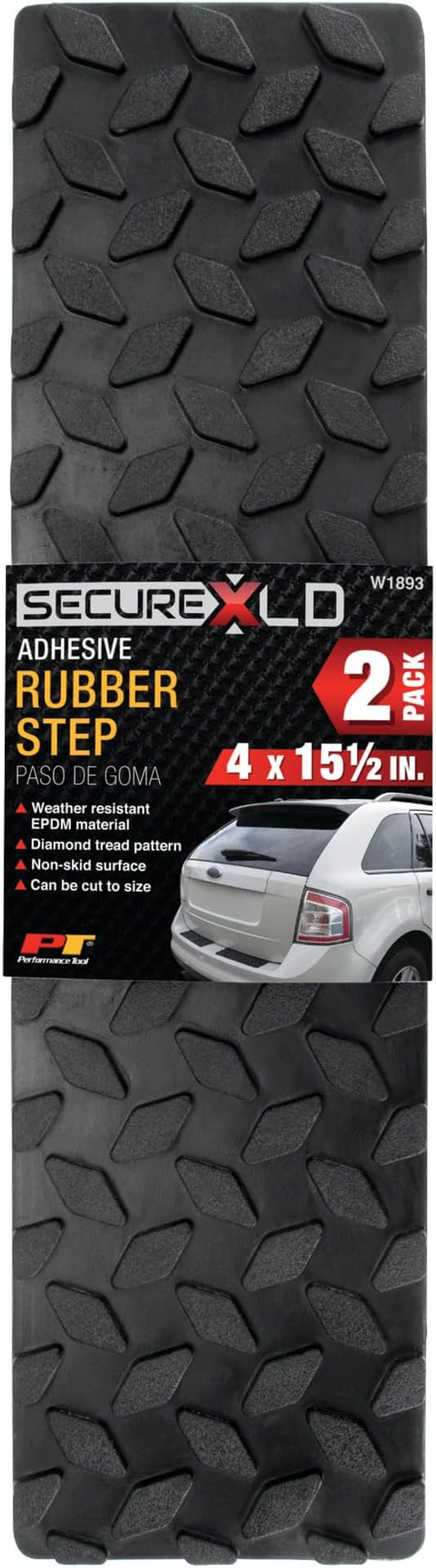 Performance Tool W1893 4-Inch x 15-1/2-Inch Diamond Tread Rubber Step Mats - Image 7