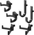 6 Pcs ABS Storage Shed Tool Hooks, Shed Tool Hangers Include J-Shape, U-Shape by Nkiy+Quen