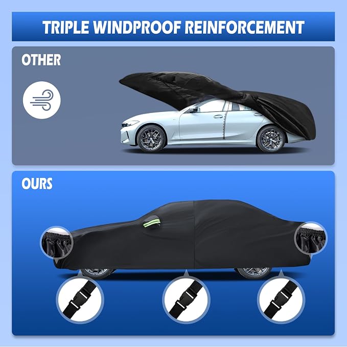 Car Cover Custom Fit for 2007-2025 BMW 3 Series M3 320i 325i 328i 330i 340i - Image 4
