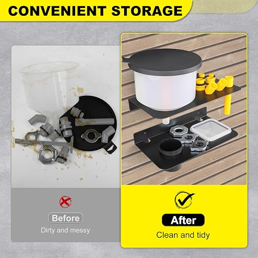 Coolant Funnel Kit Holder Storage Rack Includes 2 Plastic Removable Drip Cups - Image 3