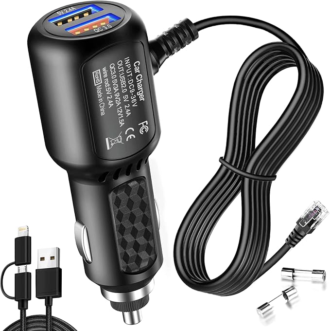Radar Detector Power Cord, for Uniden Escort Valentine Beltronics Passport Cobr by Bangjia
