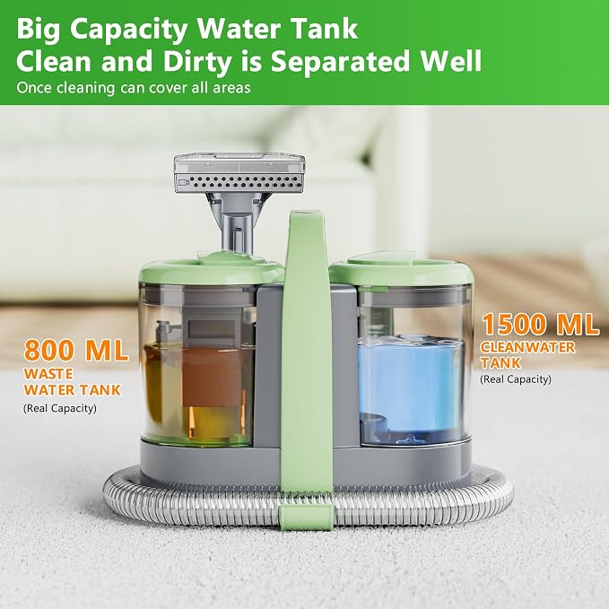 Carpet Cleaner Machine, 18Kpa Portable Carpet Spot and Upholstery Cleaner - Image 9