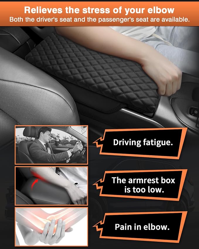 Shademax Toyota Crown Center Console Cover, Armrest Cover Cushion Pad - Image 5