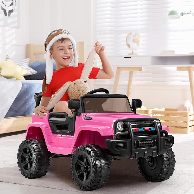 JOYMOR Ride on Truck with Remote Control, 4 Wheels 12V Battery Powered Kids Car - Image 9