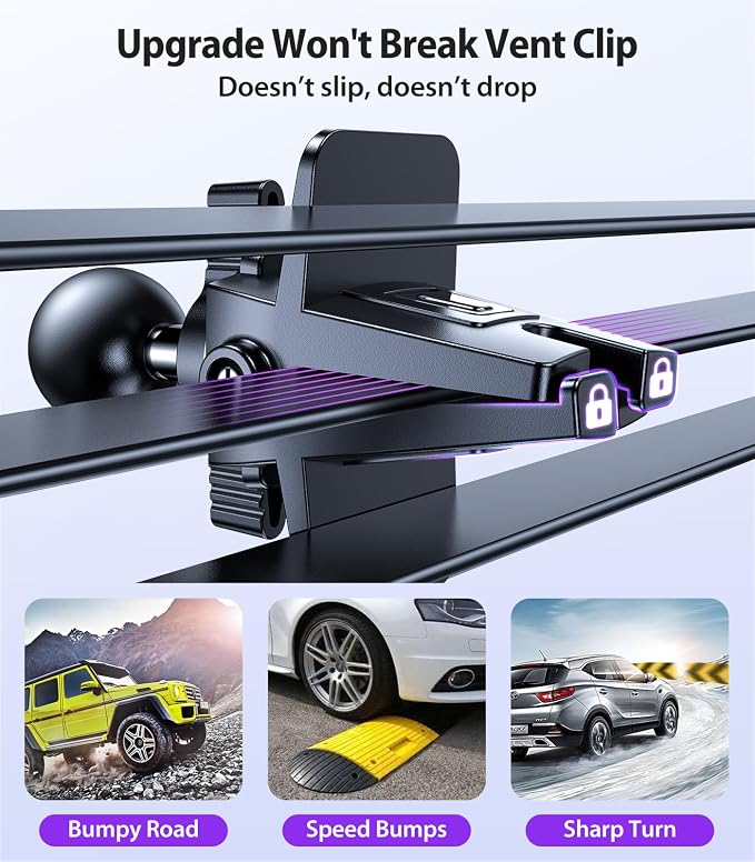 VICSEED for MagSafe Car Mount Magnetic Phone Holder for Car Vent 360 Adjustable - Image 5
