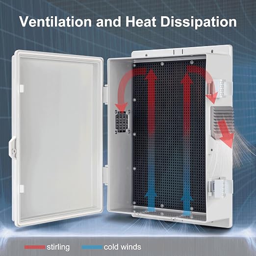 Outdoor Electrical Junction Box, ABS Water Resistant Enclosure - Image 5