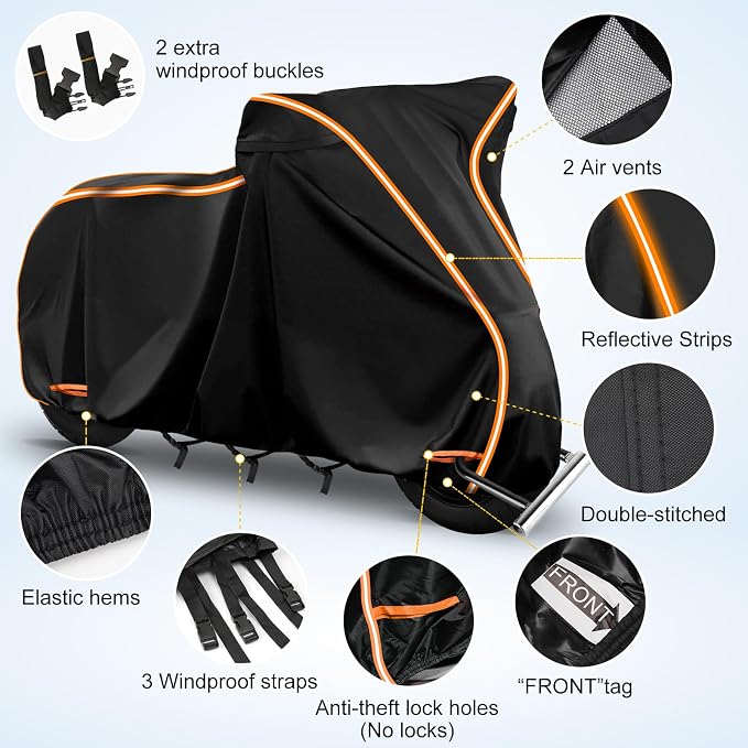 420D Waterproof Motorcycle Cover - Image 2