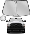 Windshield Sun Shade for 2011-2018 Dodge Ram 1500 Foldable Sun Sunshade for Car by Fonowka