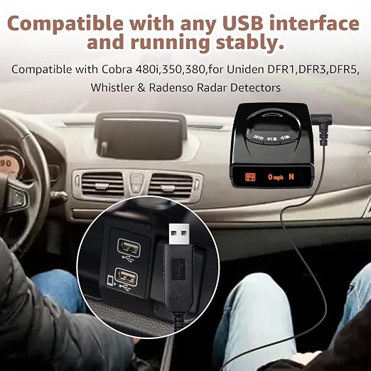 USB to DC3.5 Radar Detector Power Cable, USB C 5V-12V Power Cord Compatible - Image 4