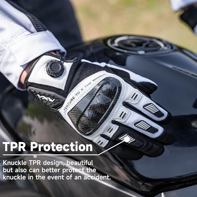 VXW High Protection Motorcycle Gloves - Image 6