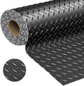 Garage Floor Mat 2.8mm Thickness PVC Garage Flooring Roll Diamond Plate Floor by KERTY