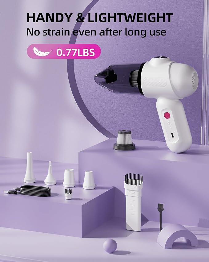 Car Vacuum V6 Pro, Cordless Handheld Vacuum - Image 5