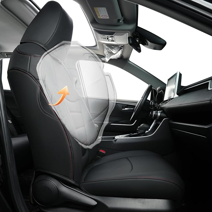 RISINGSTAR Rav4 Seat Covers, fit 2019-2025 Toyota Rav4 XLE LE XLE Premium - Image 2