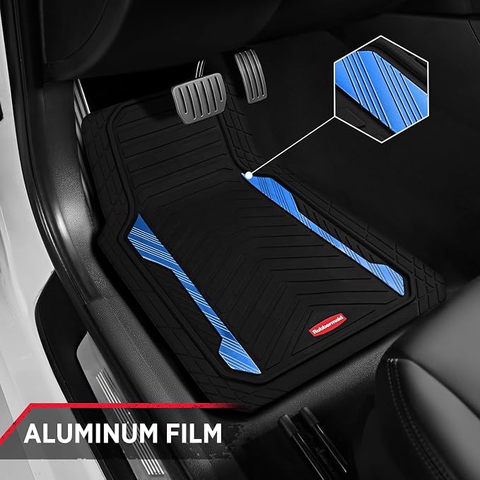Rubbermaid Car Floor Mat, Heavy Duty All-Weather Car Mats Full Set - Image 4