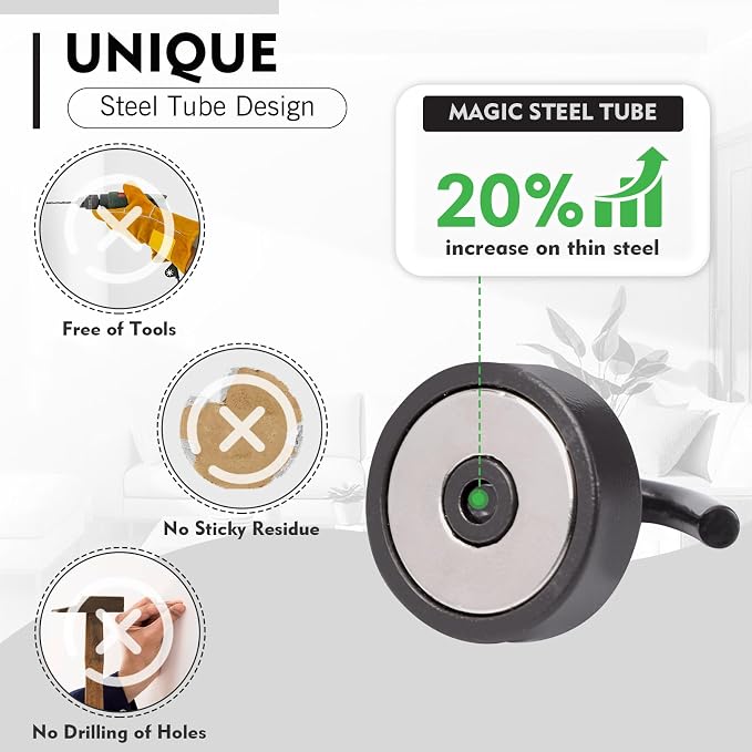 Neosmuk Magnetic Hooks, Cruise Ship Essentials, 40lb+ Heavy Duty Magnetic Hooks - Image 3