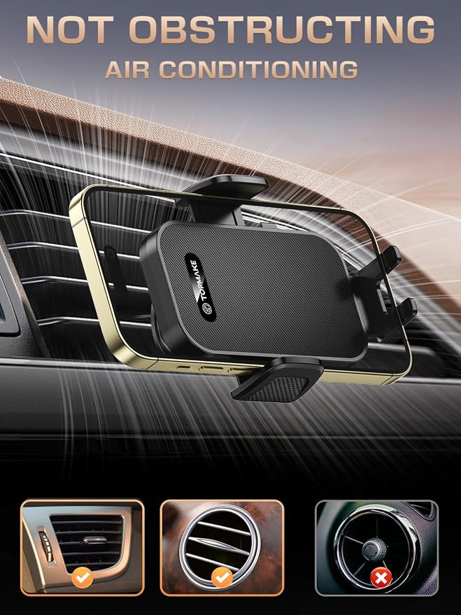 Topmake Car Phone Holder Mount, 【2025 Upgrade】 3-in-1 Cell Phone Holder - Image 7