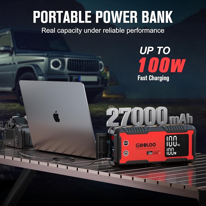 GOOLOO 6000A Jump Starter GT6000 Car Starter - Image 5