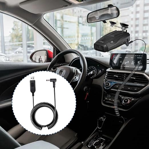 USB to DC3.5 Plug Radar Detector Power Cable, USB 5V-12V Power Cable Compatible - Image 7