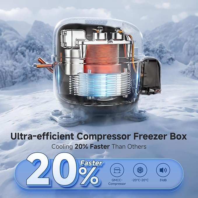 BODEGACOOLER 12 volt Car Refrigerator - 26QT Portable Freezer IPX4 Waterproof - Image 3