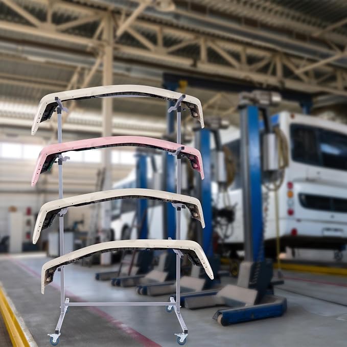 Mobile Bumper Storage Rack, Double-Sided Bumper Stand - Image 6