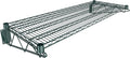 18" x 48" Green Epoxy Wire Wall Mount Shelf by Krollen+Industrial