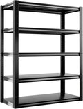 REIBII 2500LBS Garage Shelving 72" H Storage Shelves 39.8" W Metal Shelving by REIBII