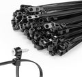 200 PCS 12 inch Black Zip Ties by MasiStranth
