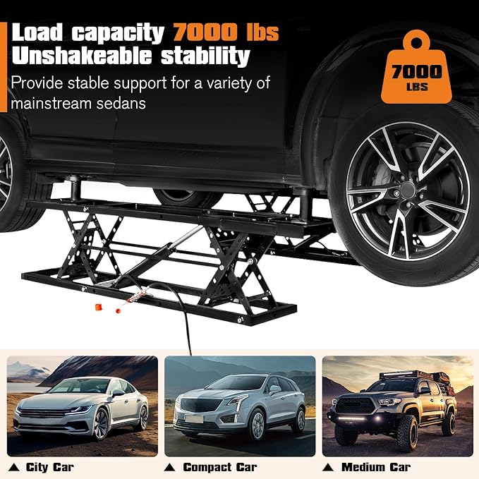 Albott 7000 LBS Portable Car Lift, Heavy Duty Quick Jack - Image 5