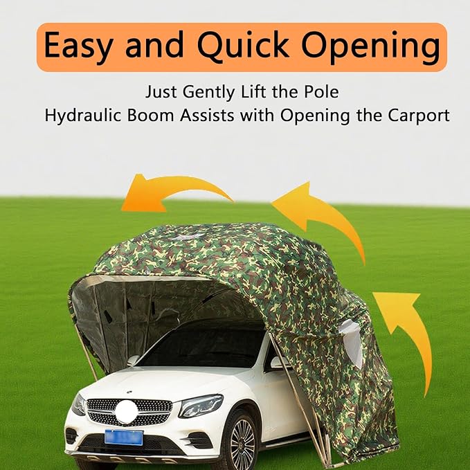 Car Port Portable Storage Shed Carport Canopy Carports Metal Carport Round - Image 5