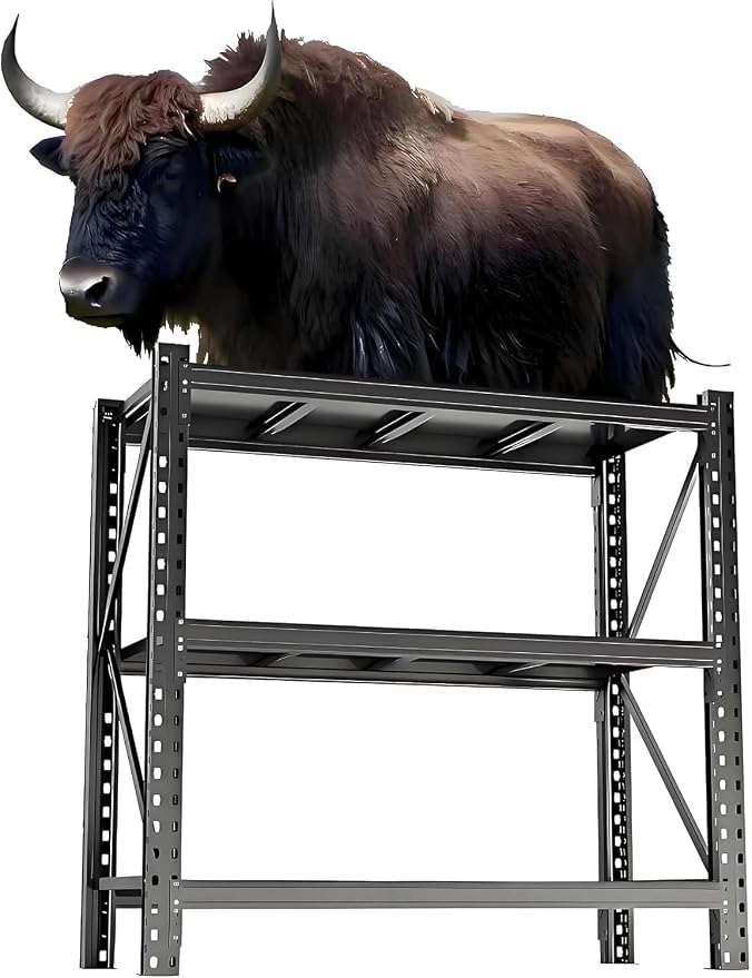 Heavy Duty Metal Garage Shelving Units, 5500LBS Storage Shelves by PRESTELION