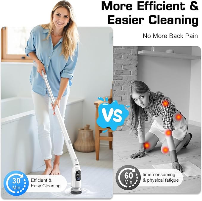 Shower Scrubber, Electric Spin Scrubber - Image 9