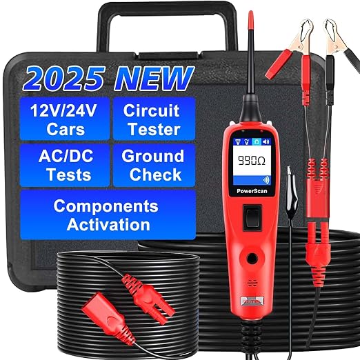 Autel PowerScan PS100 Power Circuit Probe Tester, Breaker Finder, 12V 24V by Autel
