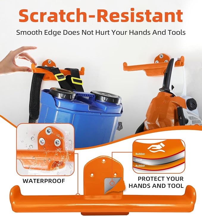 Backpack Leaf Blower Hanger, 2 Pack Backpack Sprayer Wall Mount, Heary Duty - Image 3