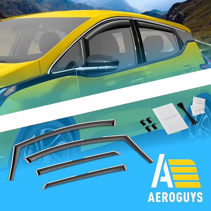 Extra Durable Window Deflectors in-Channel Window Visors Rain Guards Fit - Image 8