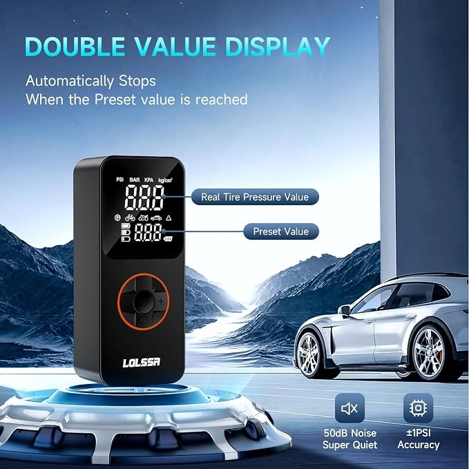 Tire Inflator Portable Air Compressor-Air Pump 20000mAh & 150PSI Cordless - Image 4