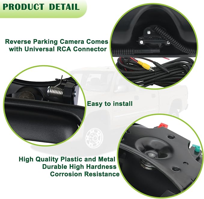 Backup Camera Tailgate Handle Rear View Camera Liftgate Latch Handle Compatible - Image 4