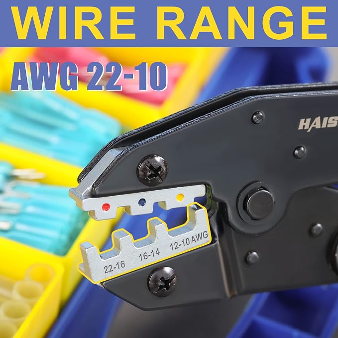 haisstronica Crimping Die for Heat Shrink Connectors, 22-10 AWG - Image 2