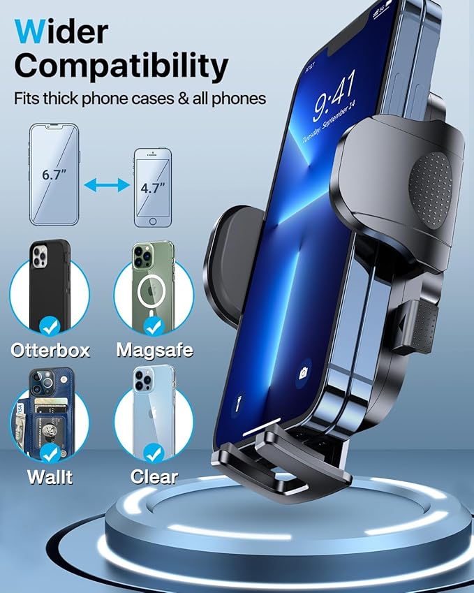 HTU 2025 Upgraded Car Phone Holder 【Safety Certs & No Smell】 Cell Phone Holder - Image 6
