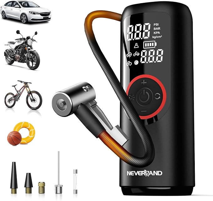 NEVERLAND Tire Inflator Portable Air Compressor by Professionalcoversellers