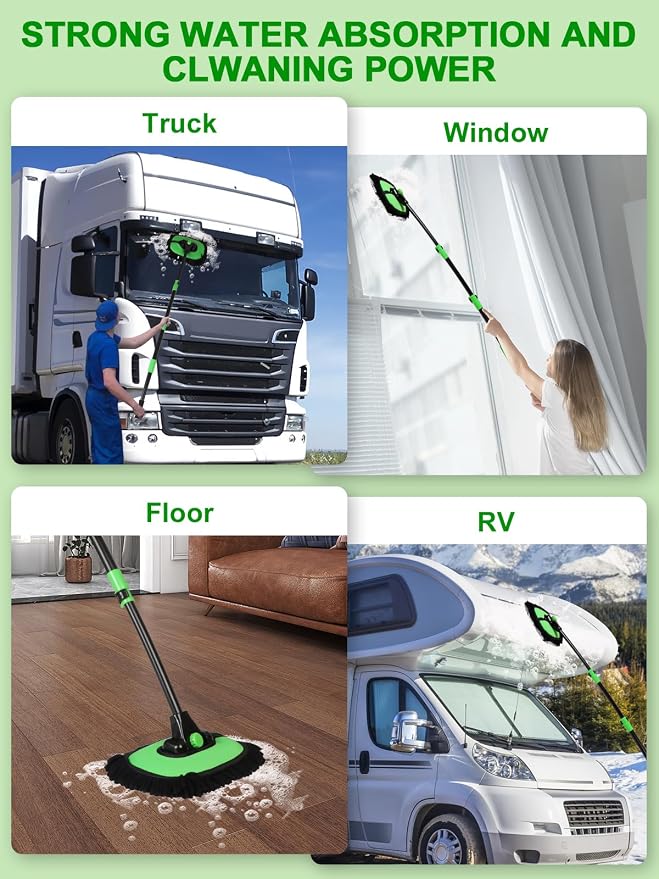 53" 15° Curved Car Wash Brush - Image 3