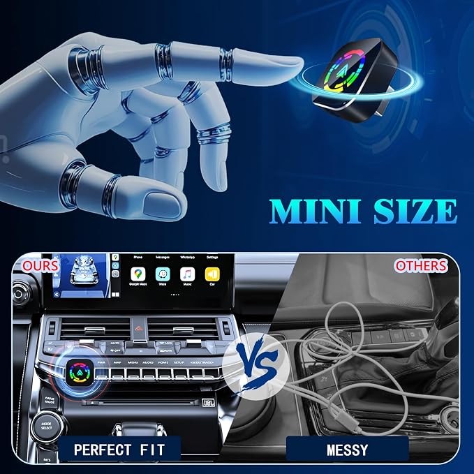 Wireless CarPlay Adapter for iPhone, 2025 Upgraded Wired to Wireless for Apple - Image 4