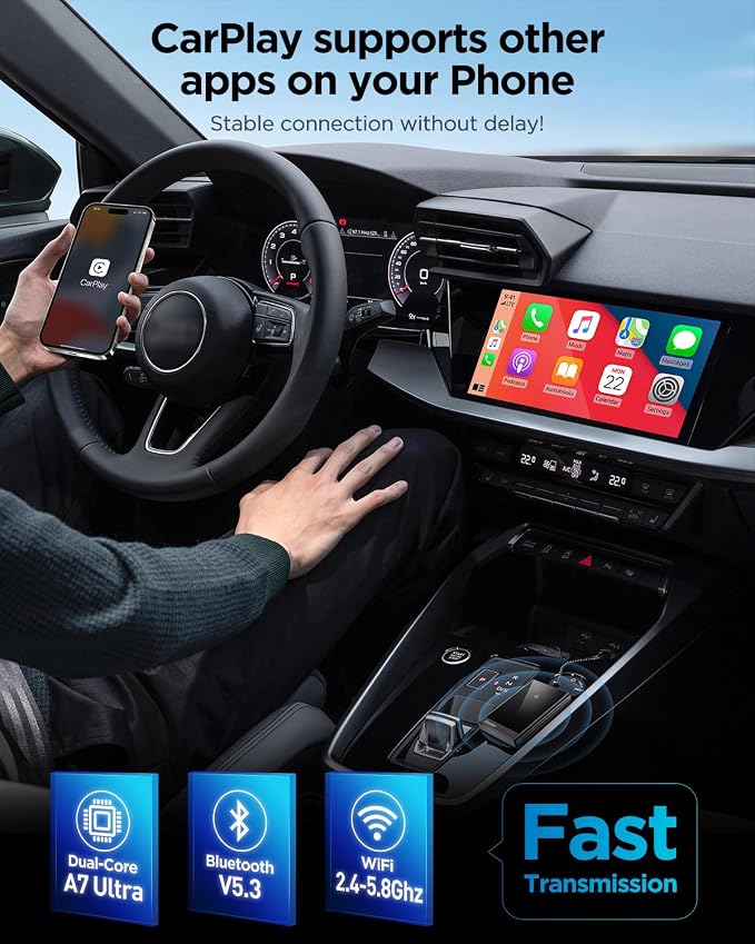 Wireless CarPlay Adapter for iPhone, 2024 Upgraded Dual-core 5G Chip, Converts - Image 8