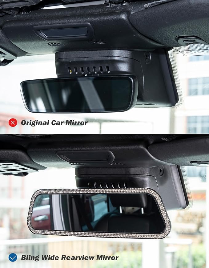JOYTUTUS Rearvie Mirror, 12 Inch Panoramic Interior Clip-on Wide Angle Convex - Image 5