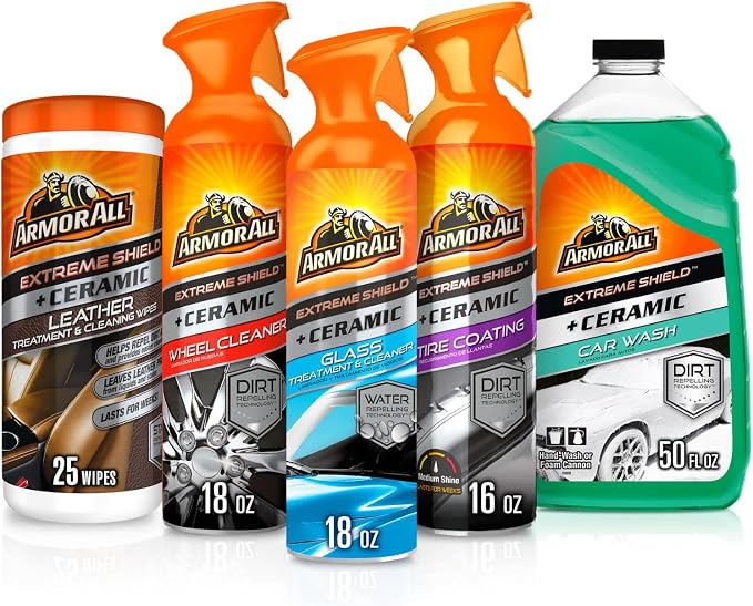 Armor All Complete Ceramic Exterior Car Cleaner Car Care Kit, Keeps Car Fresh by ArmorAll